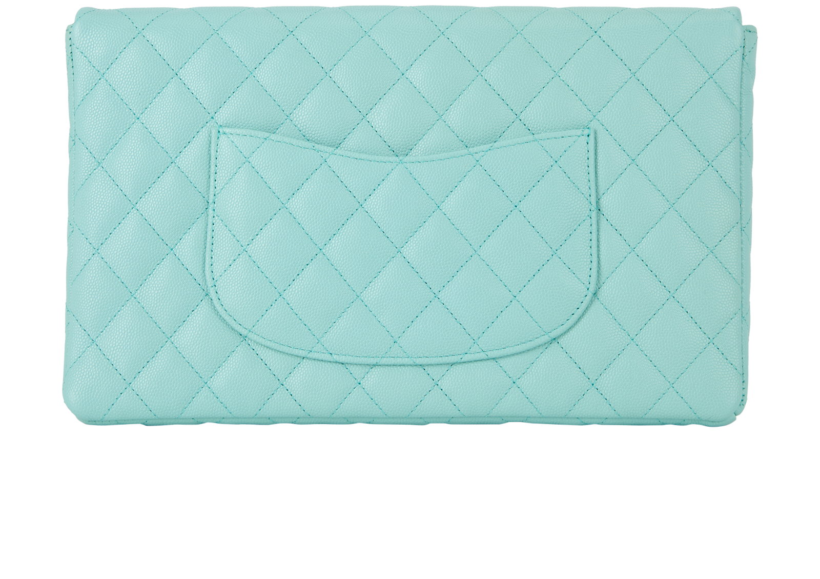 Classic Flap Clutch, &pound;2,500, Handbags, Blue, Caviar Leather, Back view